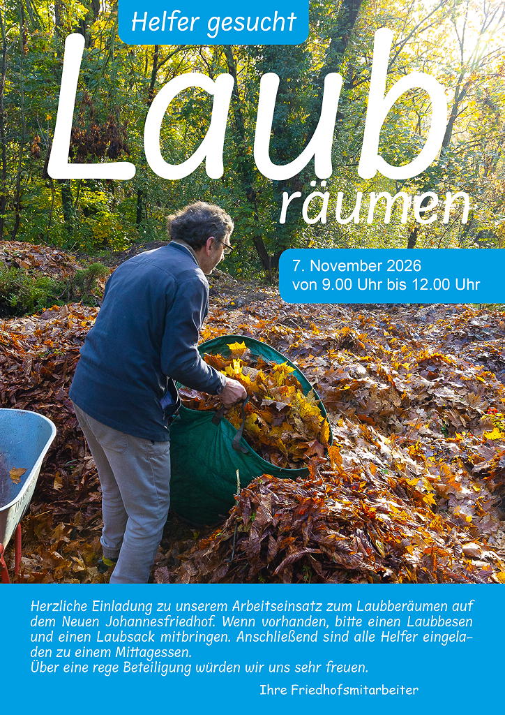 Plakat Laubräumen 2026 A