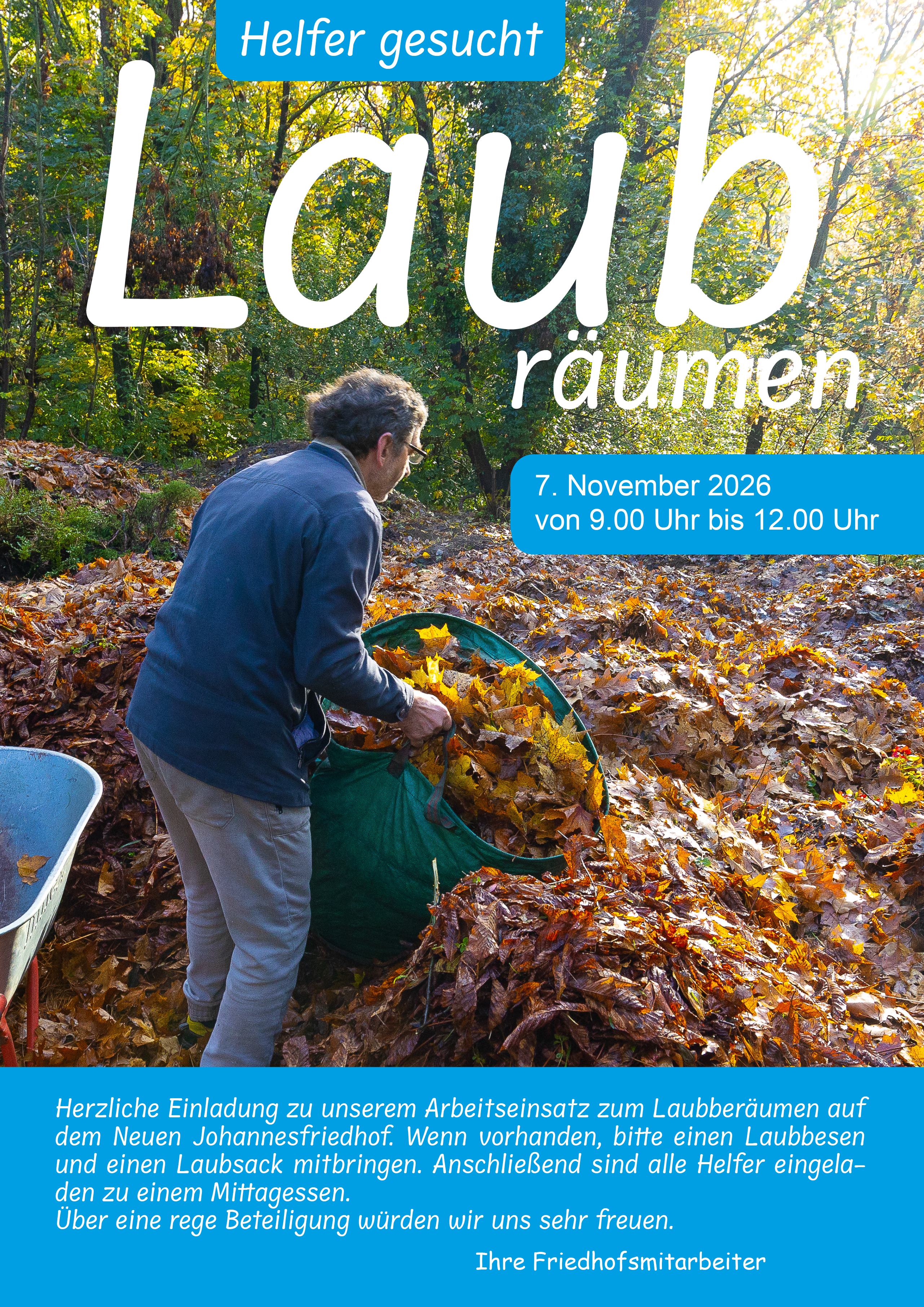 Plakat Laubräumen 2026 A